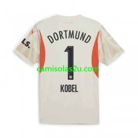 Camisolas de futebol Borussia Dortmund Gregor Kobel 1 Guarda Redes Equipamento Principal 2024/25 Manga Curta